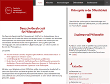 Tablet Screenshot of dgphil.de